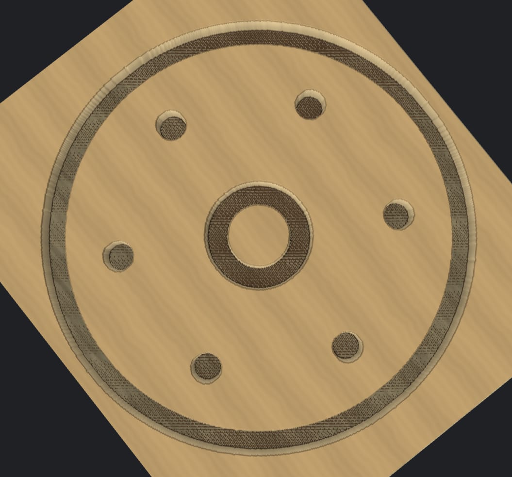 Bolt Circle Flange, cut